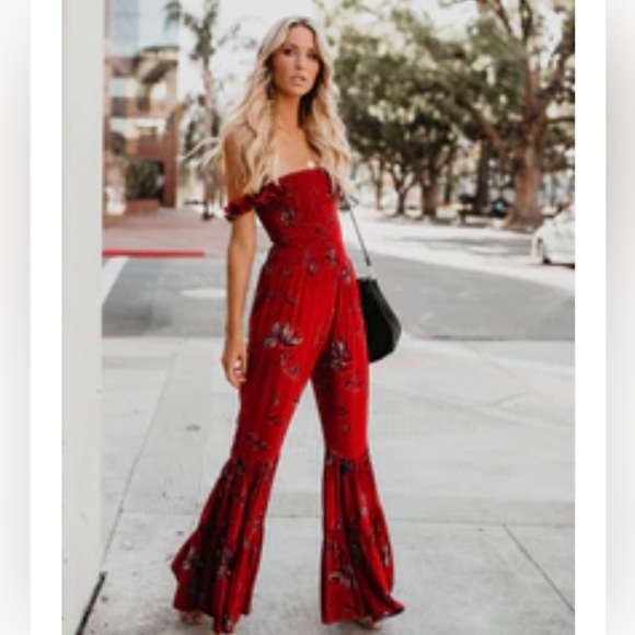 Vici Pants - EUC VICI BELL BOTTOM JUMPSUIT SZ SM